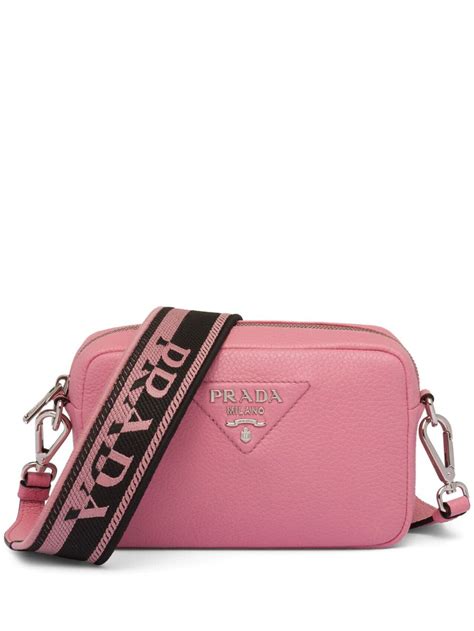 dimensions of prada logo plaque cross body bag|prada logo leather bag.